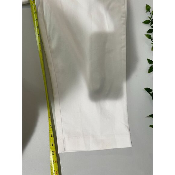 Croft & Barrow Womens Mid Rise Regular Capris White 16 - Picture 11 of 12